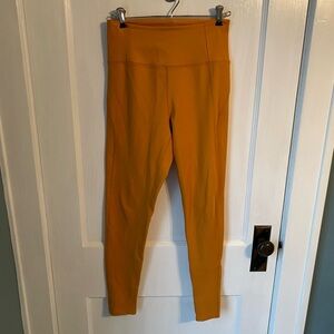 Yellow Girlfriend Collective athletic leggings